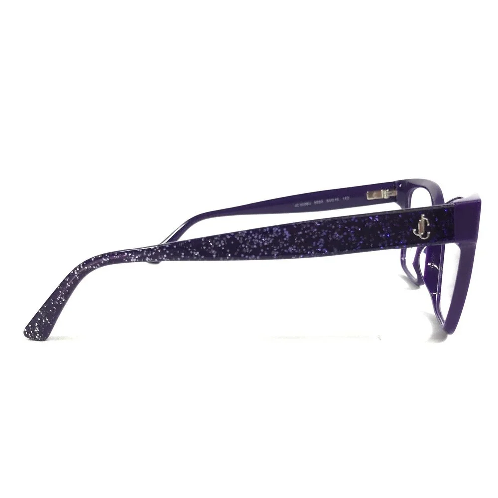 Jimmy Choo Eyeglasses Frames JC3006U 5050 Purple Cat Eye Full Rim 53-16-140